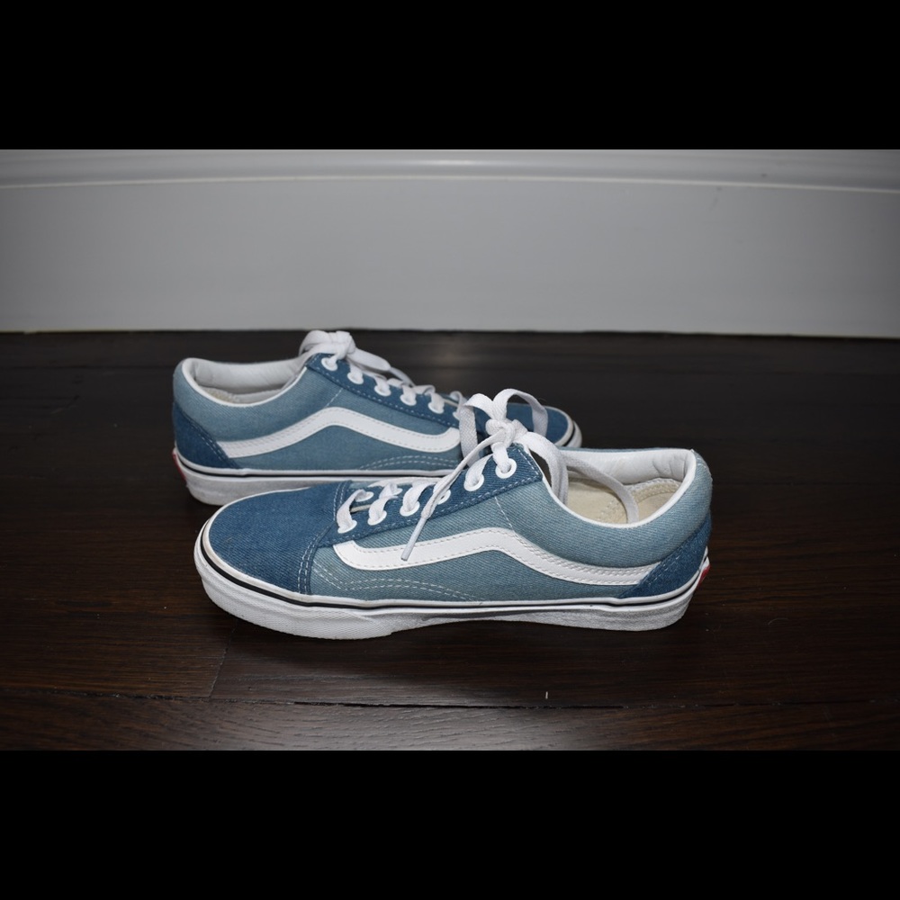 Blue denim vans